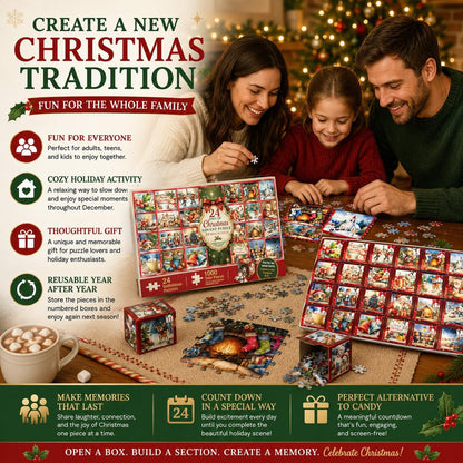 日英美直送 Puzzle 1000 Piece Advent Calendar 聖誕倒數日曆 大人款/兒童款 聖誕快樂特輯 不參與$900免運 滿$900可加$25免運到順豐站/智能櫃 Christmas Advent Calendars 2026