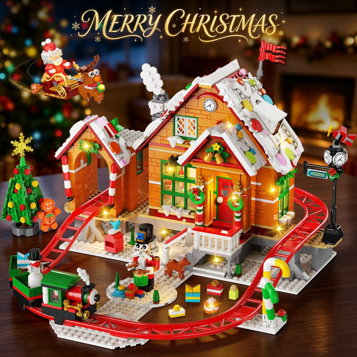 日英美直送 LED Gingerbread House Roller Coaster Building Set Advent Calendar 聖誕倒數日曆 大人款/兒童款 聖誕快樂特輯 不參與$900免運 滿$900可加$25免運到順豐站/智能櫃 Christmas Advent Calendars 2026