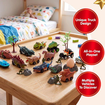 日英美直送 Dinosaur Monster Truck Vehicles Advent Calendar 聖誕倒數日曆 兒童款 聖誕快樂特輯 不參與$900免運 滿$900可加$25免運到順豐站/智能櫃 Christmas Advent Calendars 2026