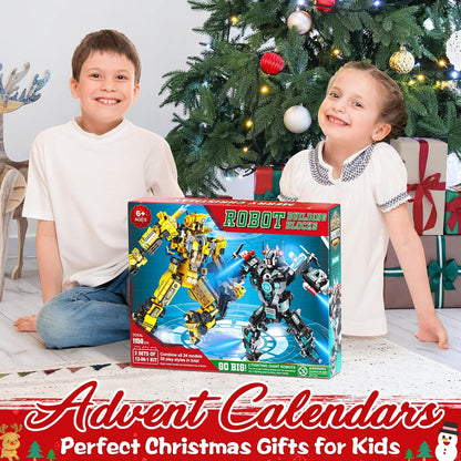 英美直送 STEM Robot Building Blocks 聖誕倒數日曆 兒童款 聖誕快樂特輯 聖誕倒數日曆A 不參與$900免運 滿$900可加$25免運 Christmas Advent Calendars 2025