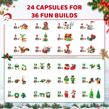 日英美直送 Capsule Vending Machine with Building Block Advent Calendar 聖誕倒數日曆 大人款/兒童款 聖誕快樂特輯 不參與$900免運 滿$900可加$25免運到順豐站/智能櫃 Christmas Advent Calendars 2026