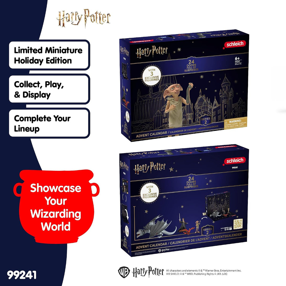 日英美直送 Schleich Harry Potter  Advent Calendar 聖誕倒數日曆 兒童款 聖誕快樂特輯 不參與$900免運 滿$900可加$25免運到順豐站/智能櫃 Christmas Advent Calendars 2026