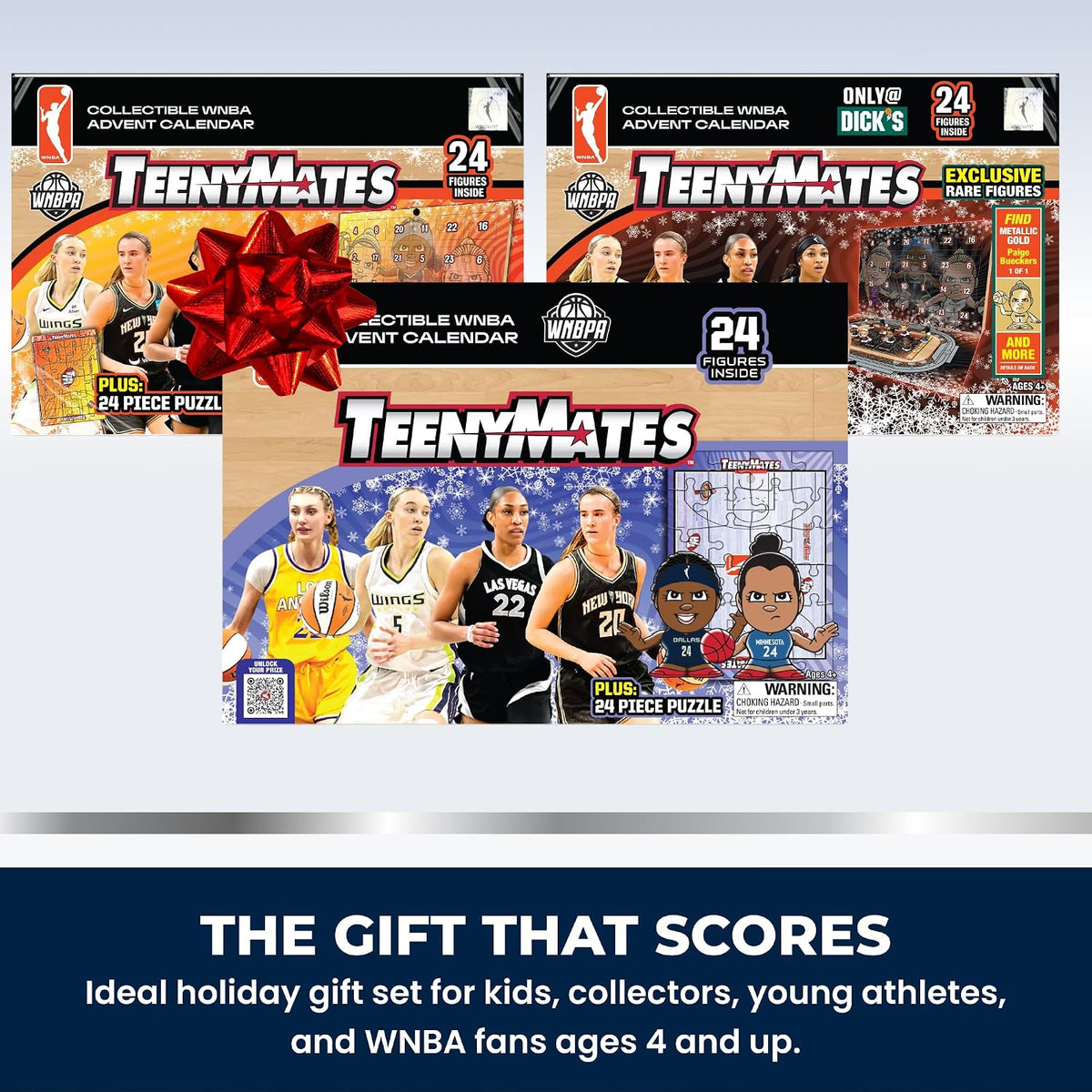 日英美直送 TeenyMates WNBA Basketball Advent Calendar 聖誕倒數日曆 大人款/兒童款 聖誕快樂特輯 不參與$900免運 滿$900可加$25免運到順豐站/智能櫃 Christmas Advent Calendars 2026