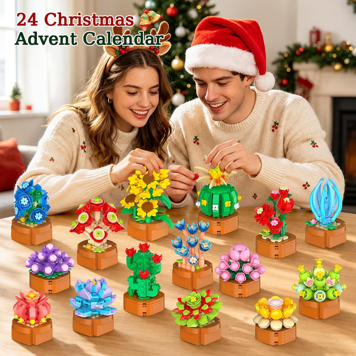 日英美直送 Flowers Botanical Mini Building Set Advent Calendar 聖誕倒數日曆 大人款/兒童款 聖誕快樂特輯 不參與$900免運 滿$900可加$25免運到順豐站/智能櫃 Christmas Advent Calendars 2026