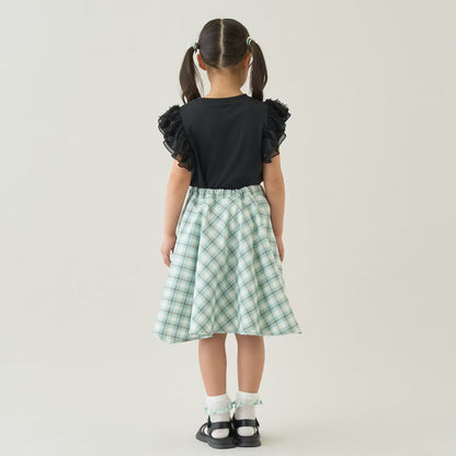 Japanese children's clothing Ly# mine tank top and shorts set 100-150cm girls summer TOPS PANTS 