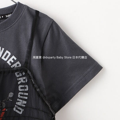 Japanese children's clothing X-girl Stages tulle butt top 90-140cm girls summer TOPS 