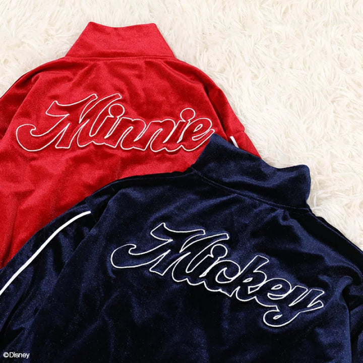日本童裝 BDL x Disney 絲絨運動外套 80-140cm 男童款/女童款 秋季 OUTERWEAR 聖誕紅/新年紅