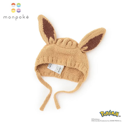 日本直送 pe#main x【monpoke】毛毛帽 46-48cm 初生嬰兒 帽系列