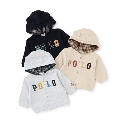 日本童裝 pe#main x【POLO BCS】衛衣外套 70-80cm 男童款/女童款 初生嬰兒 秋季 OUTERWEAR