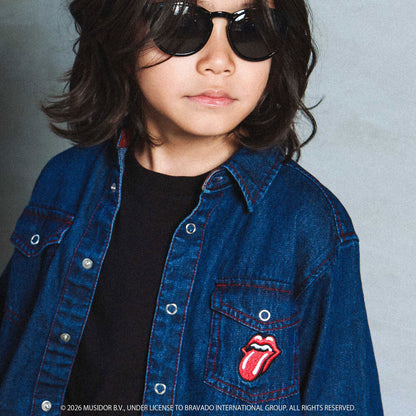 日本童裝 Slap Slip x The Rolling Stones 牛仔外套 90-130cm 男童款/女童款 秋季 OUTERWEAR 其他品牌童裝