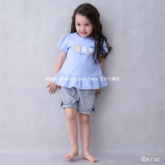 Japanese children's clothing pe#main x Chiikawa ちいかわ pajamas 90-130cm girls' summer pajamas series 