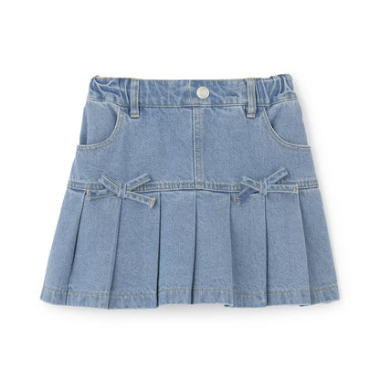 日本童裝 Ly# mine 牛仔百摺裙 100-140cm 女童款 秋季 SKIRTS