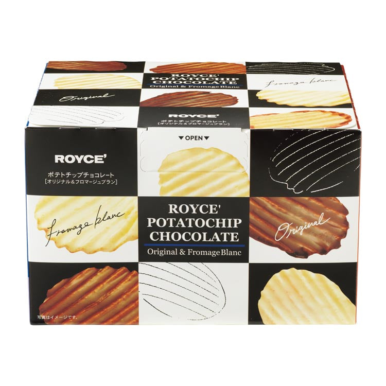 日本直送 ROYCE 朱古力薯片[朱古力&白朱古力] 各190g 中秋節/萬聖節 限定手信