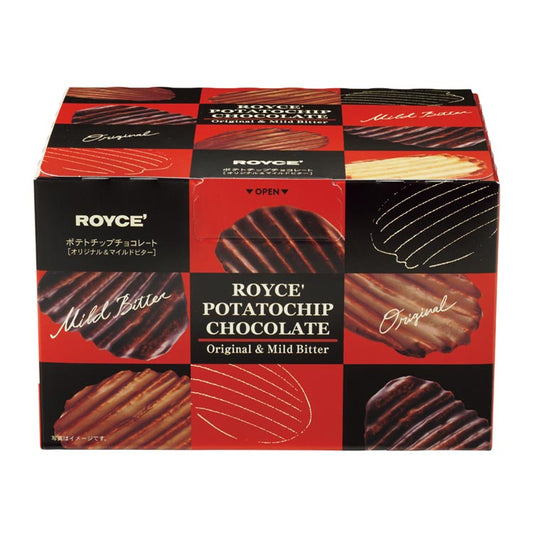 日本直送 ROYCE 朱古力薯片[ 朱古力&黑朱古力] 各190g 中秋節/萬聖節 限定手信