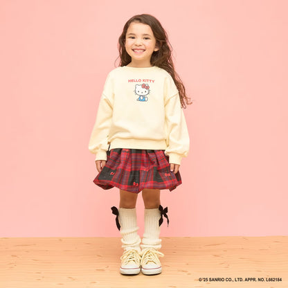 日本童裝 Ly# mine x Sanrio 速乾系列 2Way 前後兩著 Hello Kitty 3D絲帶衛衣 100-140cm 女童款 冬季 TOPS