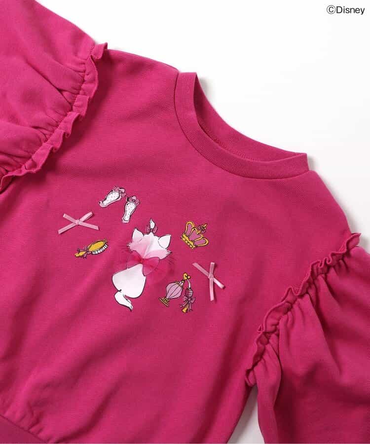 日本童裝 apres les cours x Disney Marie印花衛衣 80-140cm 女童款 冬季 TOPS 聖誕紅/新年紅