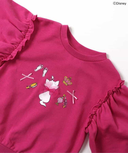 日本童裝 apres les cours x Disney Marie印花衛衣 80-140cm 女童款 冬季 TOPS 聖誕紅/新年紅