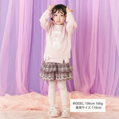 日本童裝  SLAP SLIP 【スラプリ】毛毛貼布衛衣 90-130cm 女童款 冬季 TOPS