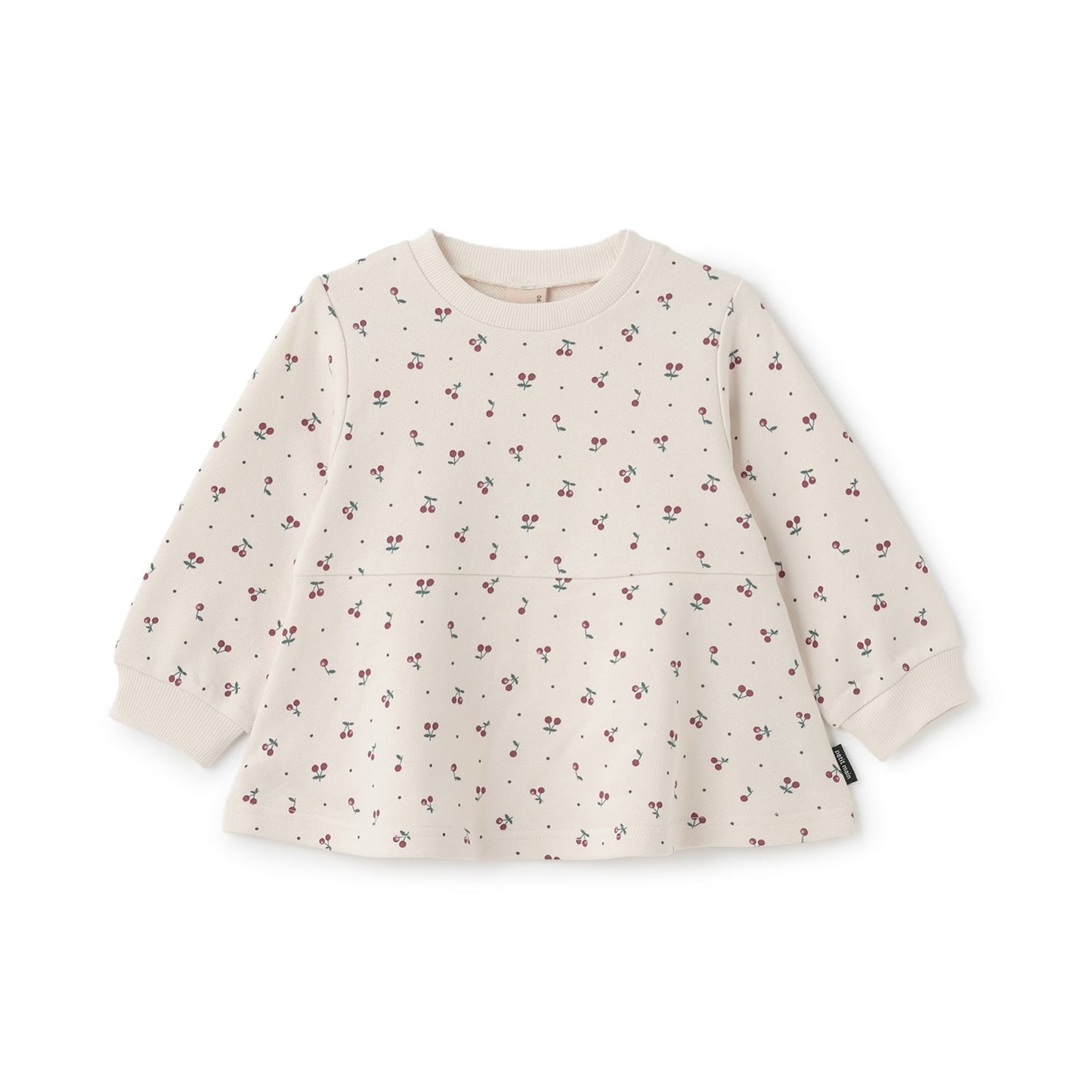 日本童裝 pe#main 印花衛衣 80-130cm 女童款 冬季 TOPS 聖誕紅/新年紅