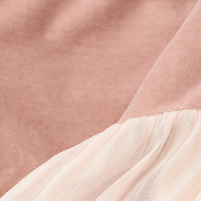 日本童裝 pe#main 泡泡袖雪紡連身裙 80-130cm 女童款 冬季 DRESSES 面試/宴會/表演