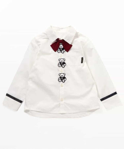 日本童裝 apres les cours x tiny bear 襯衫 90-120cm 男童款 冬季 TOPS 面試/宴會/表演 兒童服飾