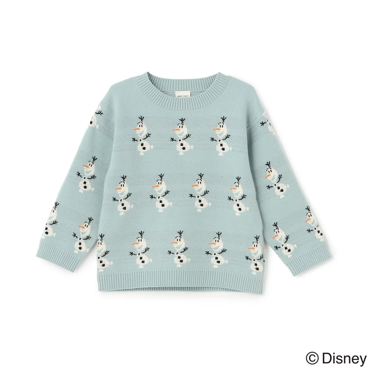 日本童裝 pe#main x Disney Princess 針織毛衣 80-130cm 女童款 秋季 TOPS