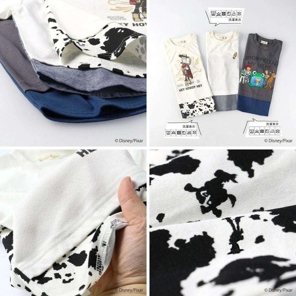 日本童裝 Branshes x Disney ToyStory 撞色拼接上衣 90-140cm 男童款/女童款 夏季 TOPS