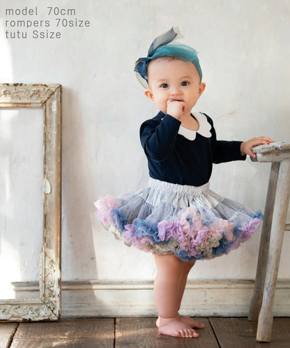 日本童裝 panpantutu 2Way 雙面 閃亮灰 tutu裙 70-135cm 女童款 初生嬰兒 夏季 SKIRTS