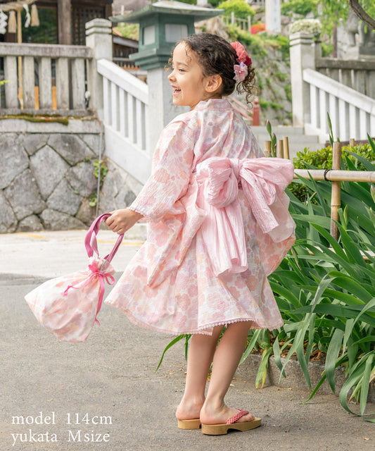 日本童裝 panpantutu 櫻 日本浴衣 日本和服 95-150cm 女童款 夏季 DRESSES 日本夏祭慶典特輯