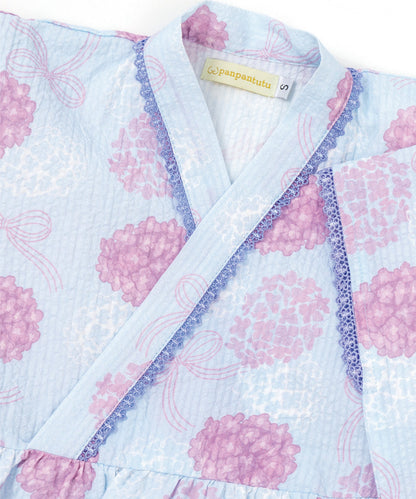 日本童裝 panpantutu 紫陽花日本浴衣 日本和服 95-150cm 女童款 夏季 DRESSES 日本夏祭慶典特輯