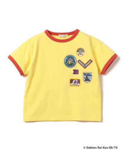 日本童裝 BE#AMS mini COLLABORATION 最強王者百科全書印花上衣 100-150cm 男童款 夏季 TOPS