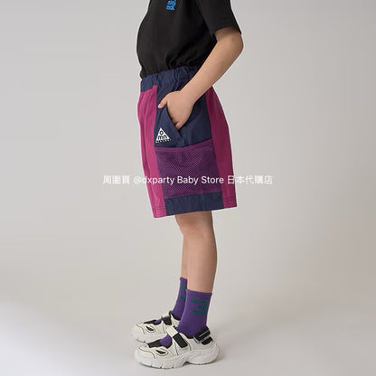 Japanese children's clothing mini#ML waterproof series sports shorts 90-140cm boys'/girls' summer PANTS 