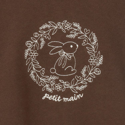 日本童裝 pe#main 印花衛衣 80-130cm 女童款 冬季 TOPS 聖誕紅/新年紅