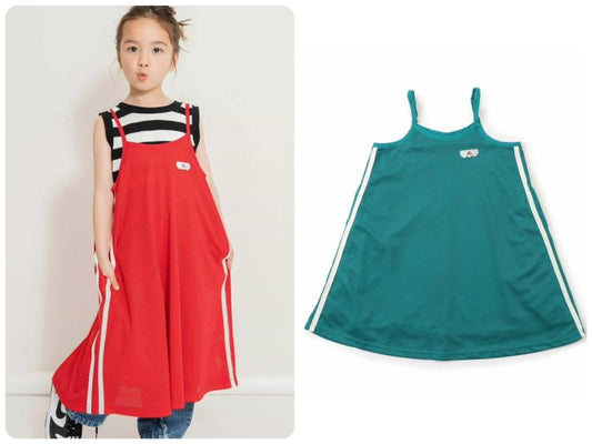 Japanese children's clothing BREEZE mesh suspender dress 80-140cm girls summer dresses 
