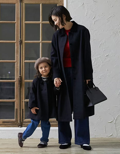 日本童裝 pe#main 雙排扣大褸 Free Size 親子裝 大人款 冬季 (適合香港平均溫度、寒冷天氣、溫度低天氣）OUTERWEAR 面試/宴會/表演 (副本)