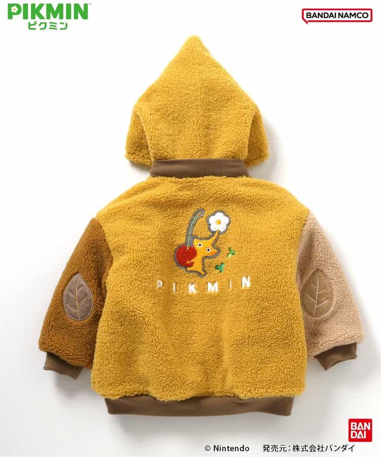 日本童裝 BREEZE x Pikmin 2Way 雙面兩著 夾棉外套 80-140cm 男童款/女童款 冬季 (適合初秋、香港平均溫度、寒冷天氣）OUTERWEAR 