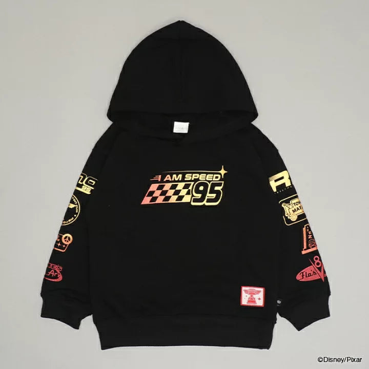 日本童裝 BDL x Disney 親子裝 Cars印花連帽衛衣 90-130cm 男童款 冬季 TOPS