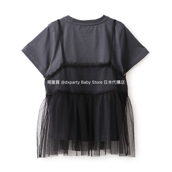 Japanese children's clothing X-girl Stages tulle butt top 90-140cm girls summer TOPS 