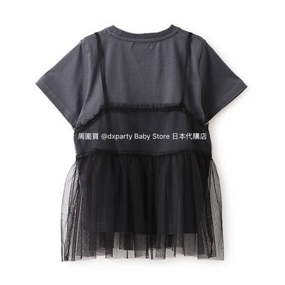 Japanese children's clothing X-girl Stages tulle butt top 90-140cm girls summer TOPS 