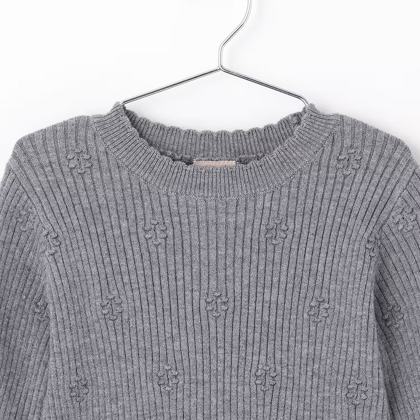 日本童裝 pe#main 針織薄紗收腰上衣 80-130cm 女童款 冬季 TOPS