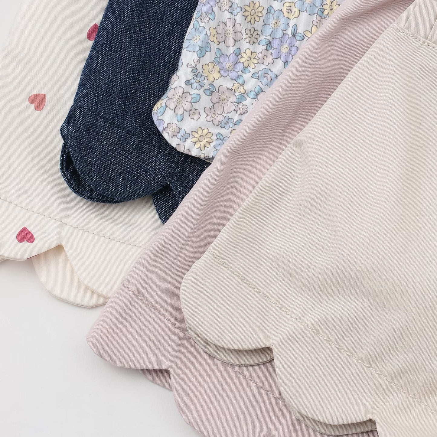 日本童裝 pe#main 防污系列 花邊短褲 80-130cm 女童款 夏季 PANTS