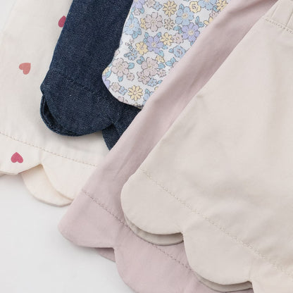 日本童裝 pe#main 防污系列 花邊短褲 80-130cm 女童款 夏季 PANTS