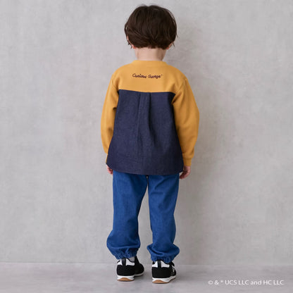 日本童裝 pe#main x Curious George 工裝長褲 80-130cm 男童款 冬季 PANTS