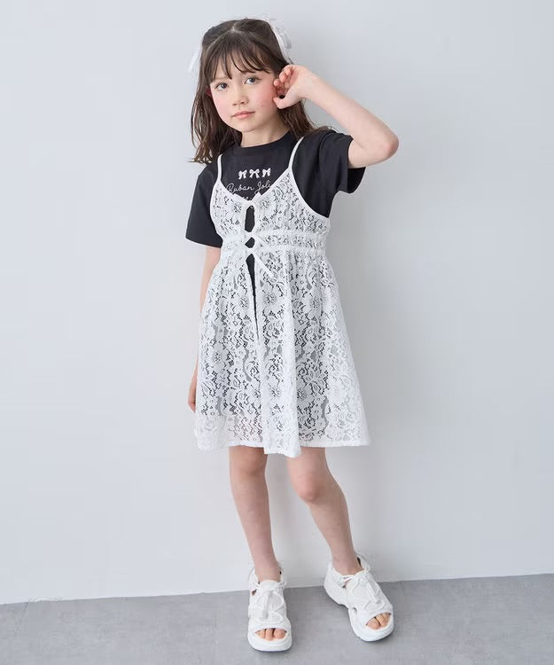 日本童裝 aF#a325 上衣及吊帶蕾絲裙 110-160cm 女童款 夏季 TOPS DRESSES