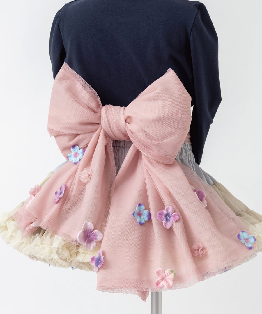 Japanese children's clothing panpantutu bow heart skirt 80-140cm girls summer dresses 