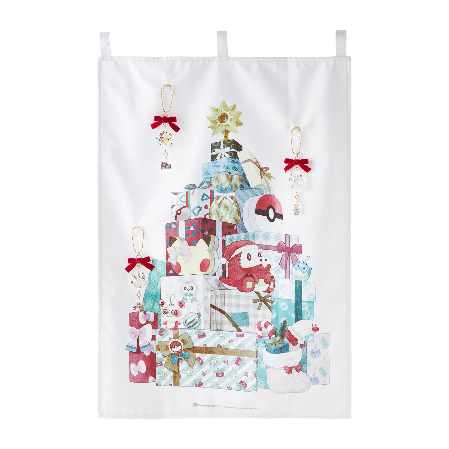 日本直送 限定版 裝飾掛毯 Pokémon Holiday Blessings Christmas聖誕快樂特輯