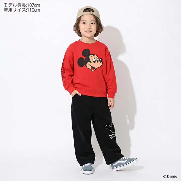 日本童裝 BDL x Disney 親子裝 印花衛衣 80-150cm 男童款/女童款 秋季 TOPS  聖誕紅/新年紅