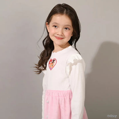 日本童裝 BDL x Disney 公主拼接連身裙 100-130cm 女童款 冬季 DRESSES