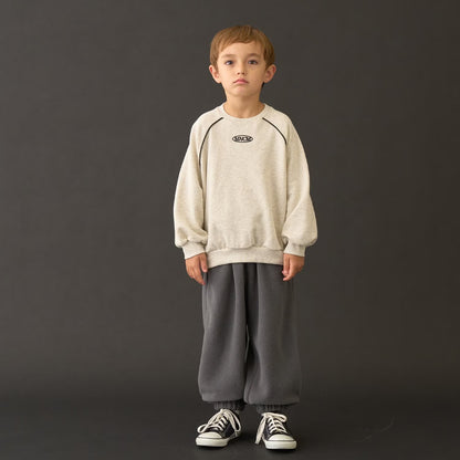 日本童裝 b・R# 抓毛數字印花衛衣 110-150cm 男童款 冬季 TOPS