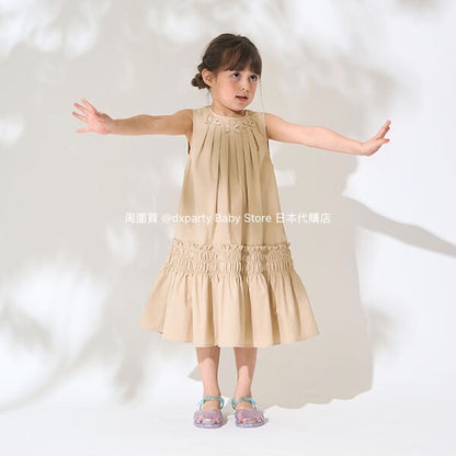 Japanese children's clothing Ly# mine bow vest dress 100-150cm girls summer dresses 